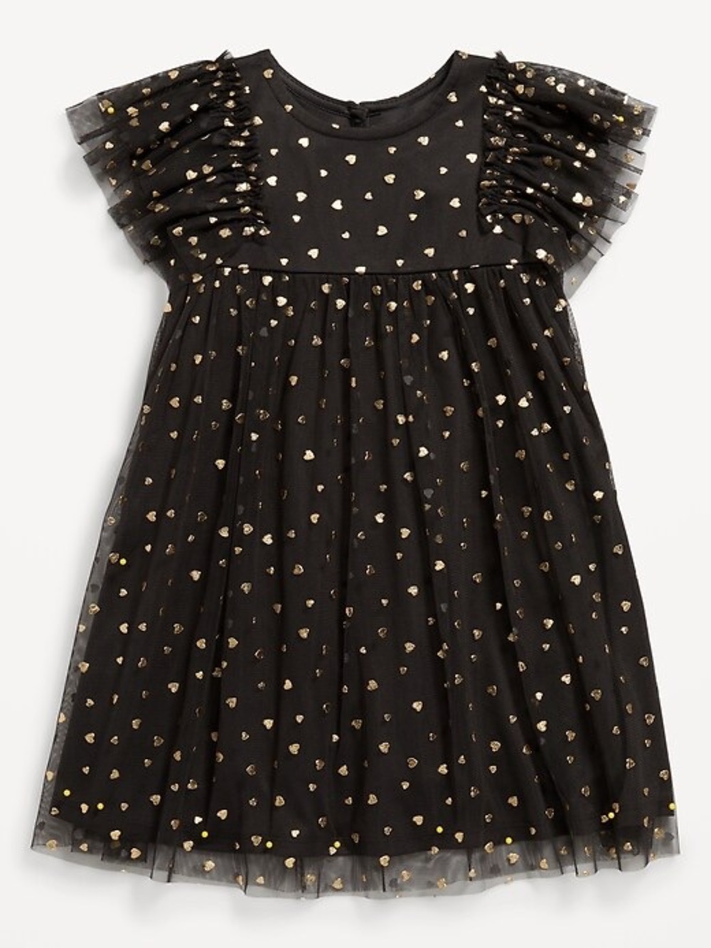 Old Navy Flutter-Sleeve Printed Tulle Dress size 4T
